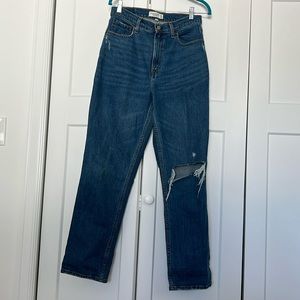 Abercrombie curve love- 90s straight ultra high rise